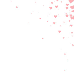 Pink heart love confettis. Valentine's day corner 