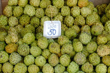 custard apple fruit to sell at the market