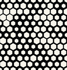 hexagon halftone seamless minimal design pattern, geometric background print texture