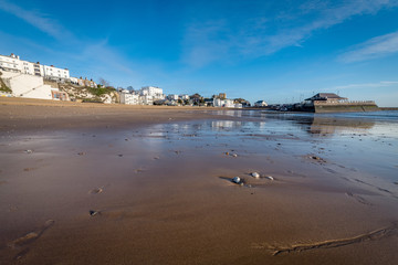 Broadstairs viking bay beach isle of thanet england