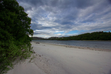 scotland beach white sands of Morar
