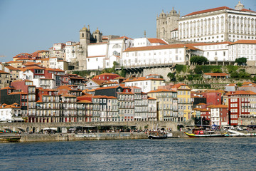 Douro River and old town of Porto in northern Portugal