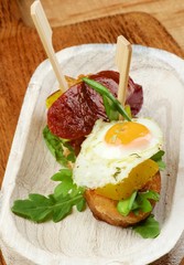 Delicious Spanish Tapas with Chorizo