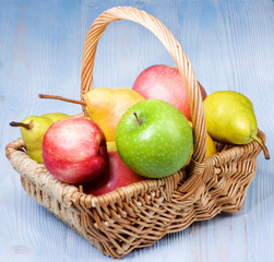 Colorful Apples and Pears
