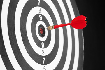 dartboard business success concept