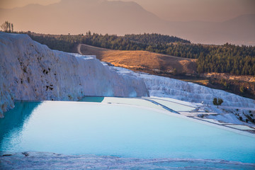 The pools of Pamukkale, Hierapolis, Turkey