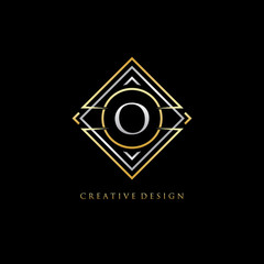 Classic Geometric O Letter Logo