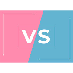 vs logo vector. vs battle letters competition