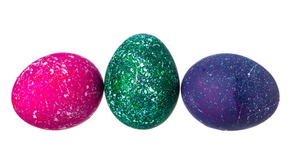 Colorful Easter Egg isolated on white