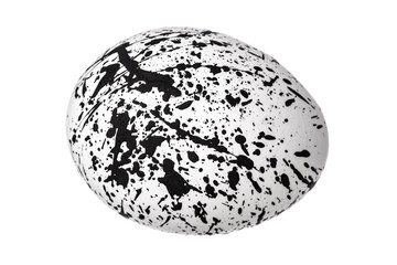 Colorful Easter Egg isolated on white