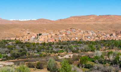 Fototapeta na wymiar Berber village in Dades Valley, Morocco