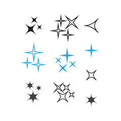 Bright firework, decoration twinkle, shiny flash. Glowing light effect star. Sparkle lights vector