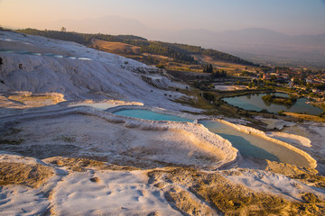 The pools of Pamukkale, Hierapolis, Turkey