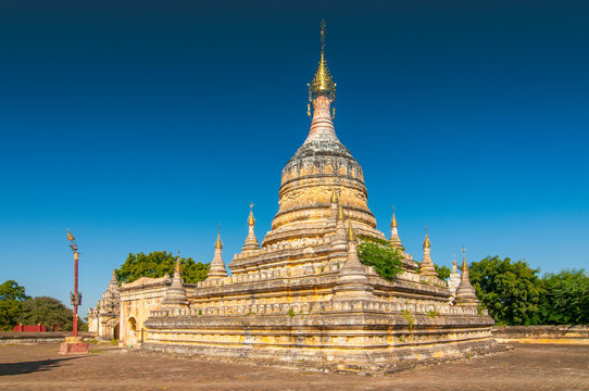 Hsu Taung Pyi Pagoda in Bagan Myanmar.