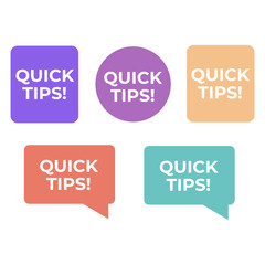 Quick tips helpful tricks emblems. Helpful tip quick idea
