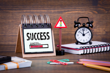 Success loading concept. Business, profit, career or education background