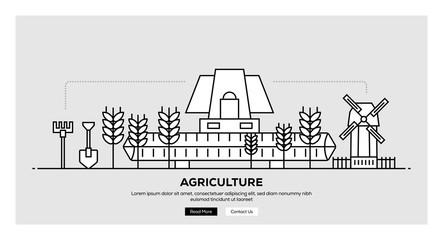 AGRICULTURE BANNER CONCEPT
