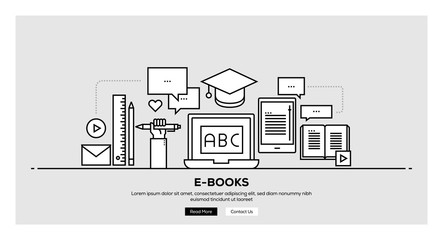 E-BOOKS BANNER CONCEPT