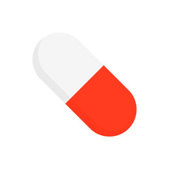 Drugs and Pills isolated on white background, Medical pill, Tablet symbol. Vector Illustration.