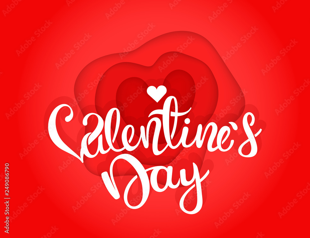 Poster abstract geometric color background with heart. vector illustration