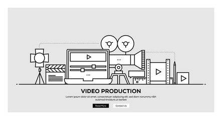 VIDEO PRODUCTION BANNER CONCEPT