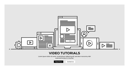 VIDEO TUTORIALS BANNER CONCEPT