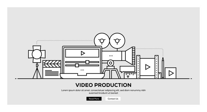 VIDEO PRODUCTION BANNER CONCEPT