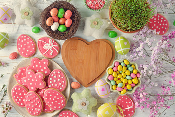 Easter sweets and decorations
