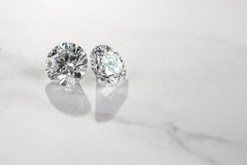 diamonds on white background