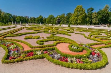 Gardens of the Branicki Palace complex in Bialystok, Poland.