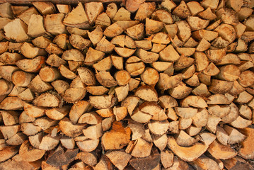 firewood wooden wall abstract background wood pile