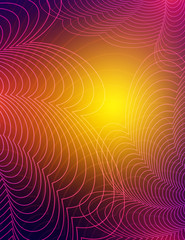 Abstract shining waves dynamic background