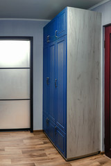 Fototapeta premium board chipboard cut parts for furniture production close-up