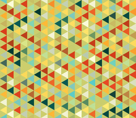 Colorful triangles. Seamless pattern. Abstract background.