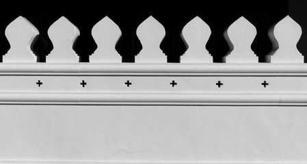white temple wall © srckomkrit