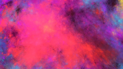 Abstract violet and crimson fantastic clouds. Colorful fractal background. Digital art. 3d rendering.