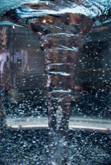 Closeup of water swirl
