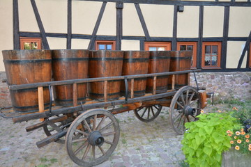 Alsace, charrette.
