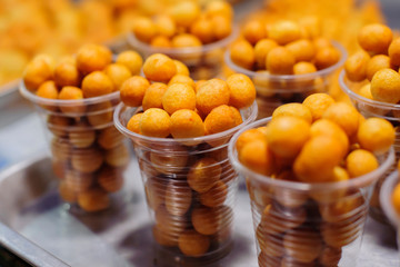 Quail egg candy Thai food