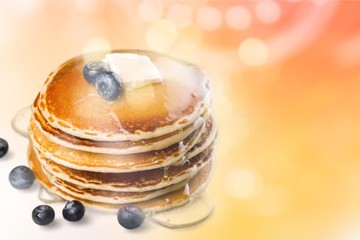 Pancakes and blueberry
