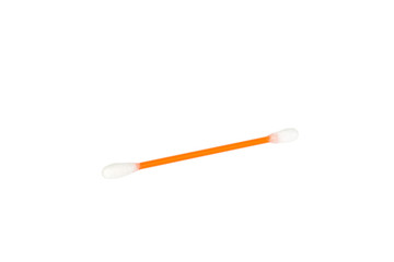 Cotton swab, on white background, isolated