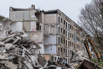 alte Plattenbau Wohnungen in Ostdeutschland 