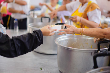 Helping the poor to enjoy eating delicious food