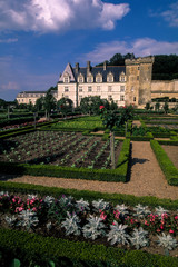 Fototapeta na wymiar Chateau, jardins, Villandry, 37, Indre et Loire
