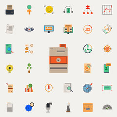 colored overlay ads icon. marketing and business and digital marketing icons universal set for web and mobile