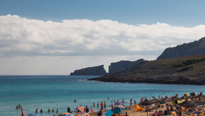 Fototapeta na wymiar Beach scene on Mallorca island