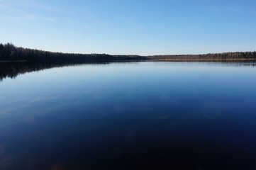 Kroman lake in Belarus