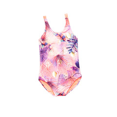 one piece swimsuit, for little girl on white background
