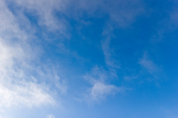 blue sky with white clouds