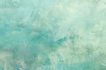 Green grungy canvas background or texture